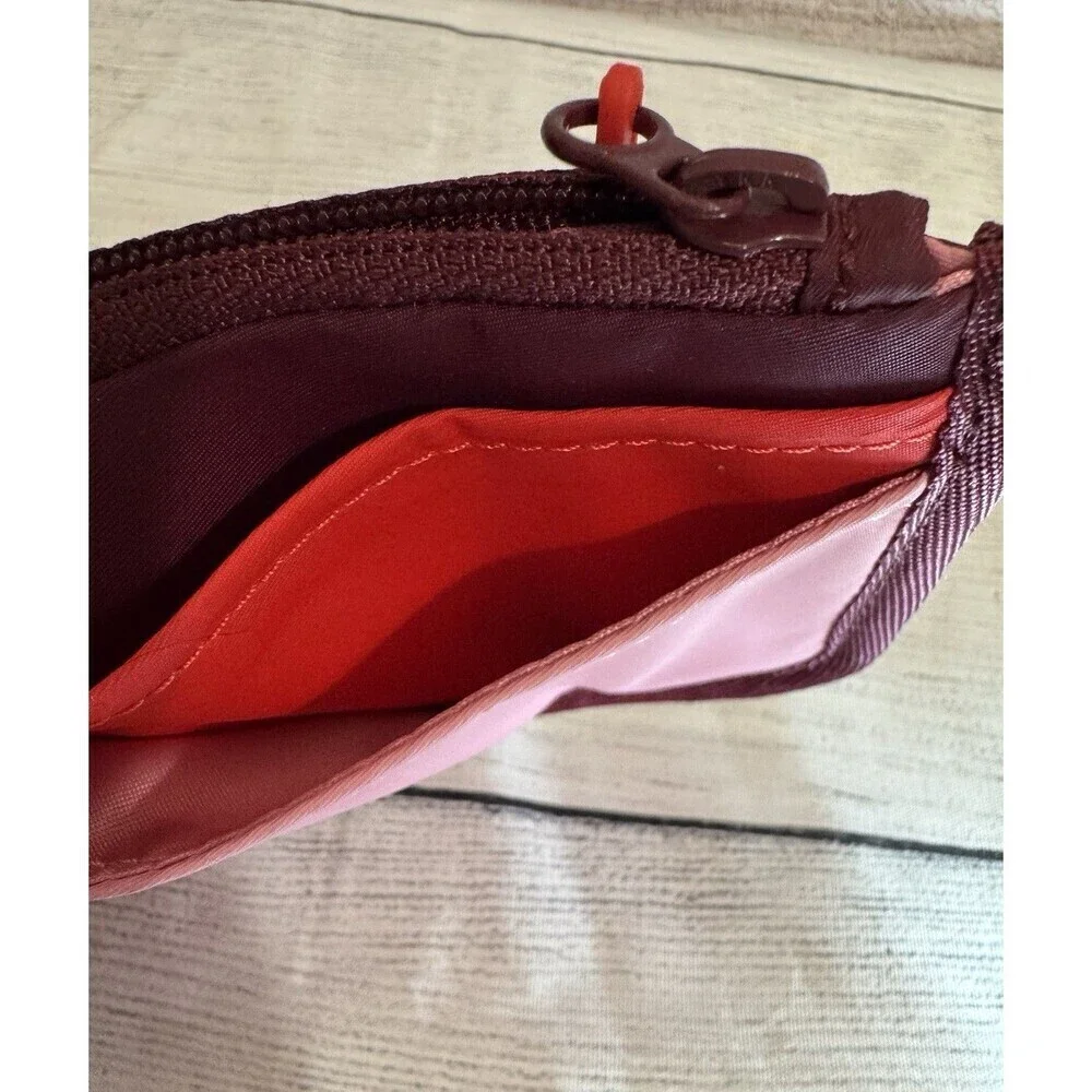 Lululemon True Identity Card Case Wine Berry / Hot Heat / Pink Tide NWT